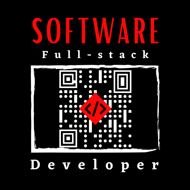 Software Full-Stack Developer motivational design by Digital Mag Store