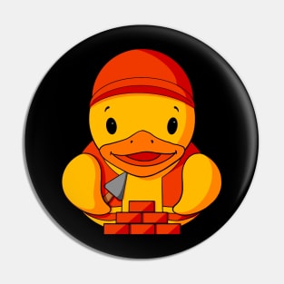 Construction Rubber Duck Pin