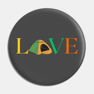 Love Camping Pin