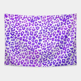 Purple watercolor Leo print Tapestry