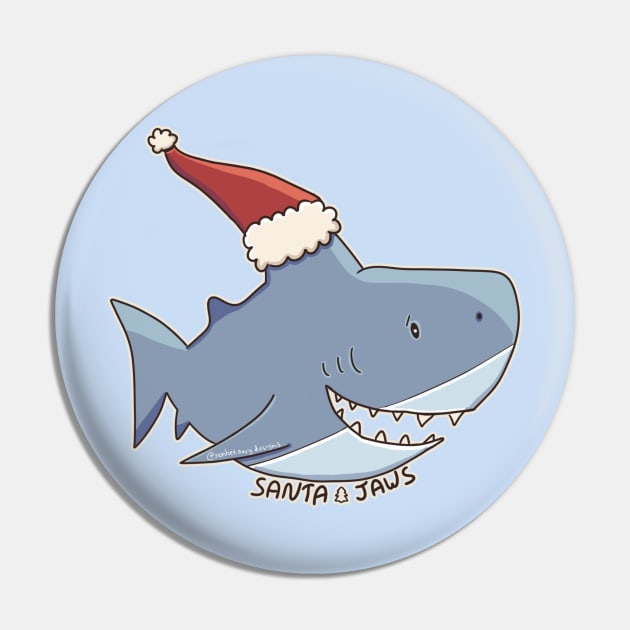 Santa Jaws Pin by nonbeenarydesigns