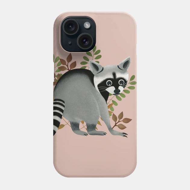 Cute raccoon Phone Case by Mimie20