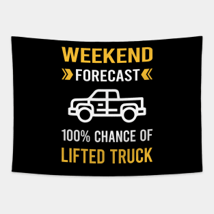 Weekend Forecast Lifted Truck Trucks Tapestry