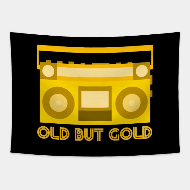 Old But Gold Boombox Tapestry by inotyler