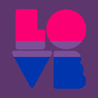 LOVE (Bisexual Pride) T-Shirt