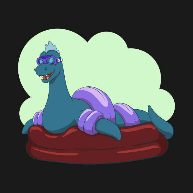 Crypt-kids: Baby Loch Ness (Blue) by TheBrigeedaRocks