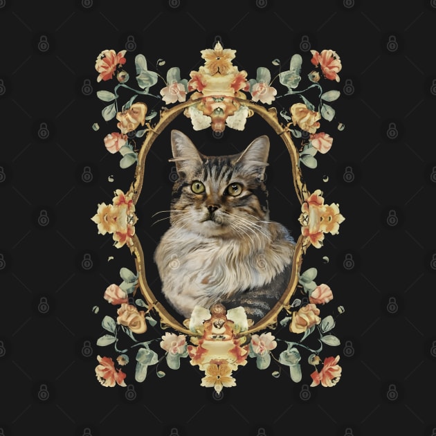 Vintage Feline Cat Elegance by SimpliPrinter