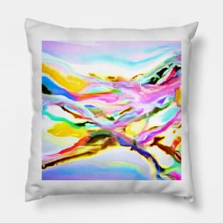 Coastal Color Abstract Pillow