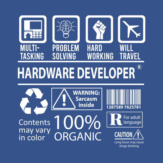 Discover Hardware Developer T Shirt - MultiTasking Certified Job Gift Item Tee - Hardware Developer - T-Shirt