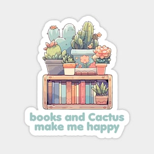 Books with Plants Magnet