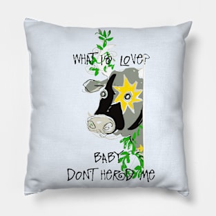 What Is Love Cow Pillow