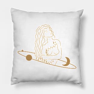 The Women's Planet, God is a Women Design, Positive Energy for Girls, Galaxy of Women God Pillow