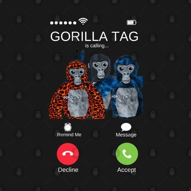 Gorilla Tag VR Gamer Merch Monke by gts