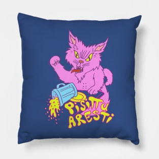 Stray Cat I do what I want! Pisittu Aresti - by Miskel Design Pillow