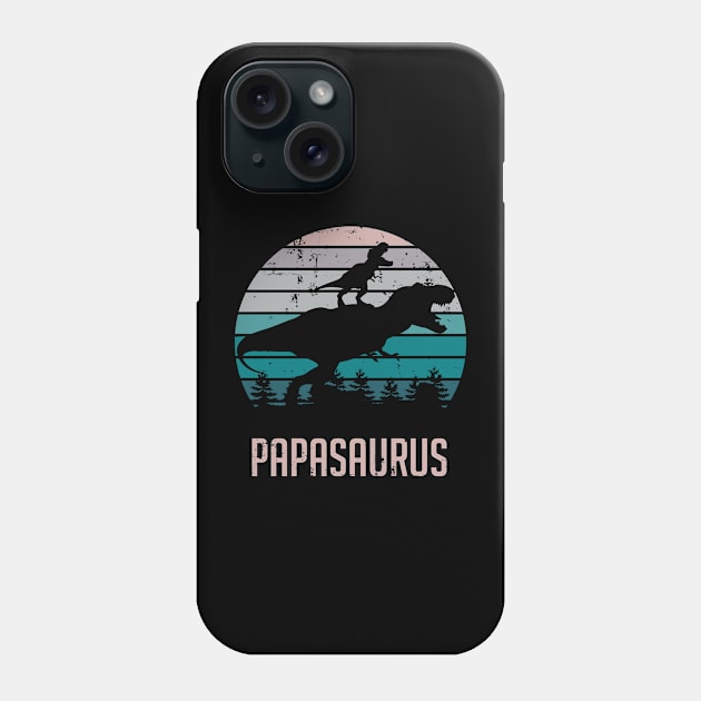 Papasaurus T-Rex Dinosaur Phone Case by ryanjaycruz