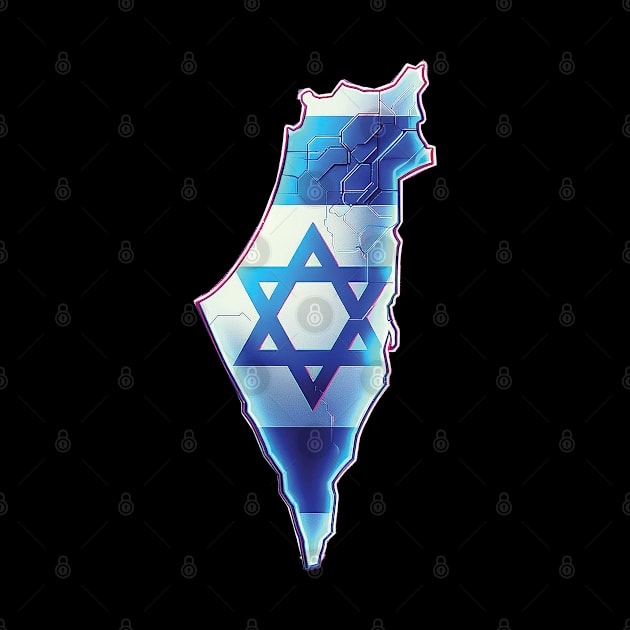 ISRAEL MAP by Gold Turtle Lina