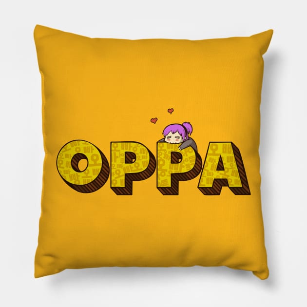 Oppa! (English) Pillow by BestKoreaShop