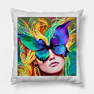 Butterfly eyes Pillow