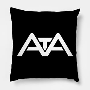 Ab Monogram Logo (White) Pillow