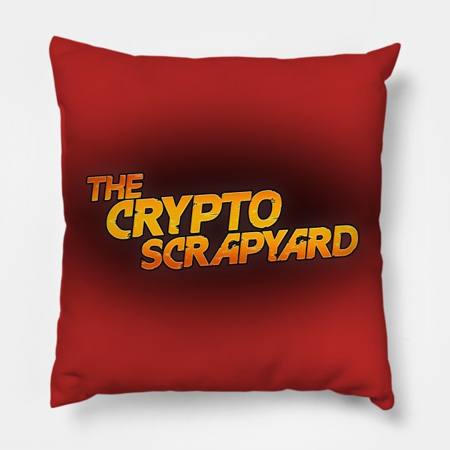 The Crypto Scrapyard (Original) Pillow by ScrapyardFilms