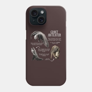 Animal Facts - Giant Anteater Phone Case