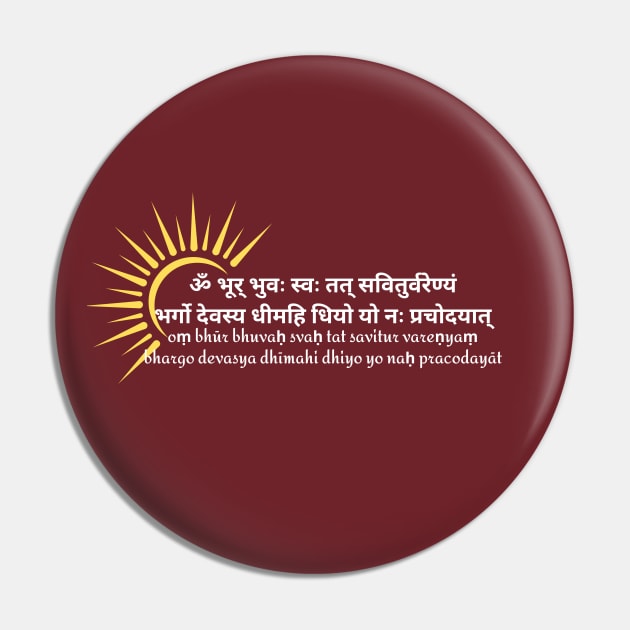 Gayatri Mantra Pin by BhakTees&Things