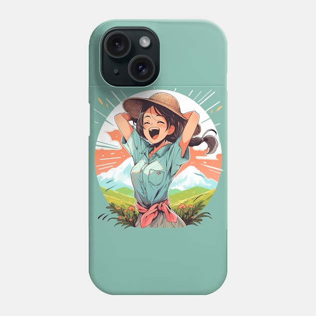 farmer girl Phone Case by WabiSabi Wonders