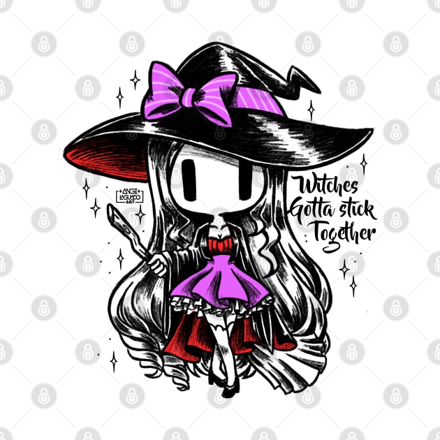 chibi little witch by Angi.Laguado