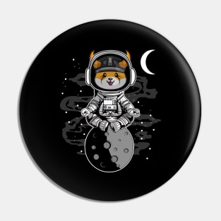 Astronaut Floki Inu Coin  Floki Army To The Moon Crypto Token Cryptocurrency Wallet Birthday Gift For Men Women Kids Pin