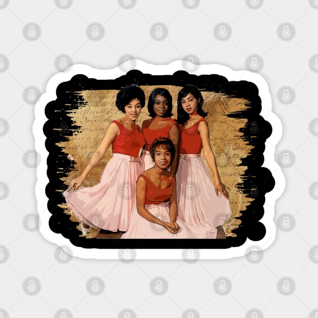 Doo-Wop Elegance Chantel Band Tees, A Time-Tested Tribute to the Queens of Musical Harmony Magnet by JaylahKrueger