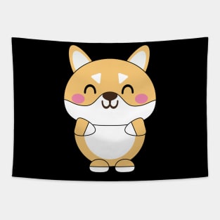 Cute Kawaii Shiba Inu Tapestry