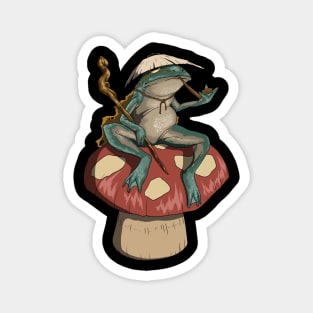 Ronin frog chilling on a toadstool Magnet