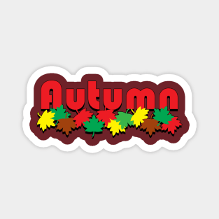 Autumn Leaves colours Magnet