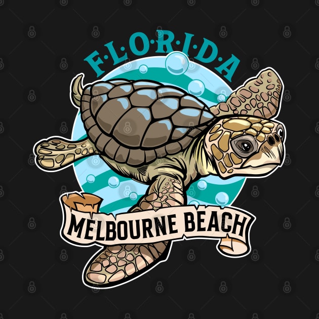 Loggerhead Sea Turtle Melbourne Beach Florida by SuburbanCowboy