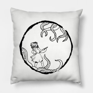 Harpoon vs Tentacles Pillow