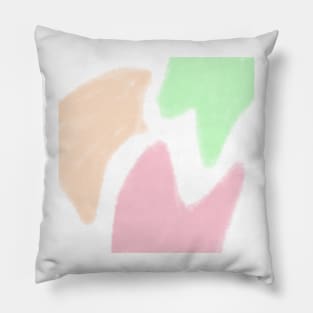 Colorful watercolor abstract texture art Pillow