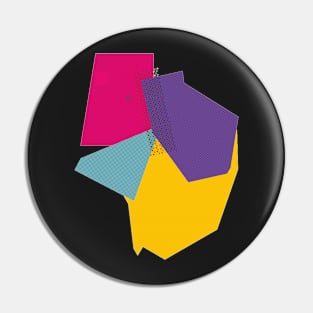 Geometric minimalist colorful Pin