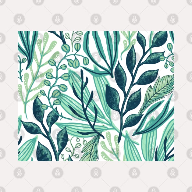 Leaves pattern illustration background by busines_night