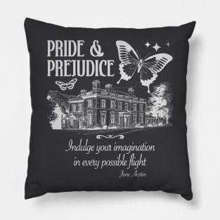 Jane Austen's Pride and Prejudice book lover design Pillow
