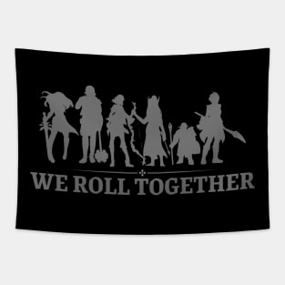 "We Roll Together" DnD Party Dungeon Print Tapestry