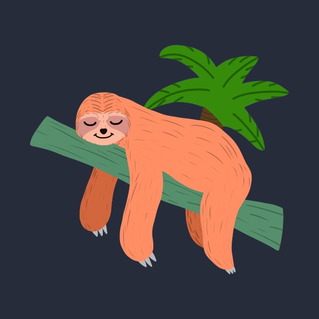 Sleeping Sloth by Vlad.S. Art Studio