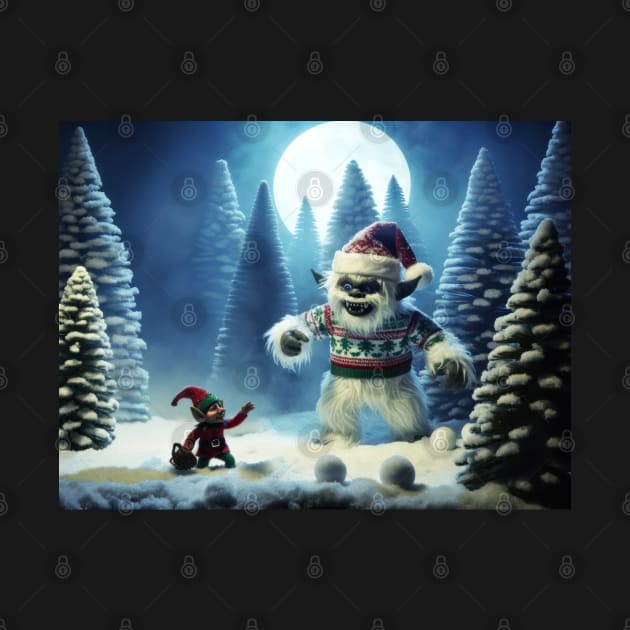 Believe in your-elf and the Christmas Yeti! by TooplesArt