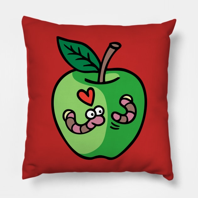 green-apple Pillow by byTxemaSanz