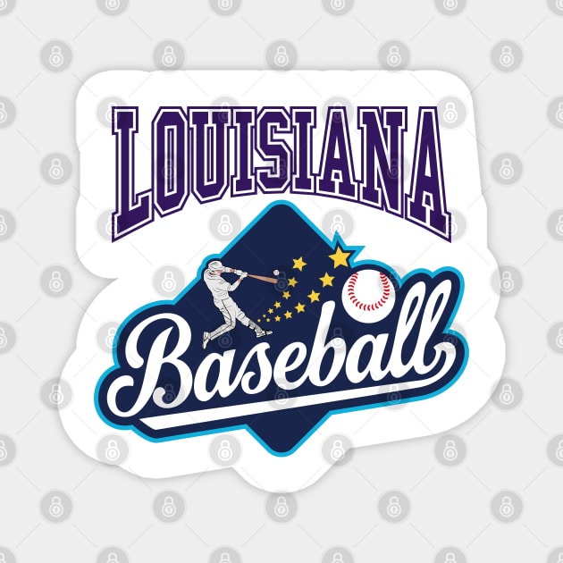 Louisiana Baseball | SECT51 Magnet by VISUALUV