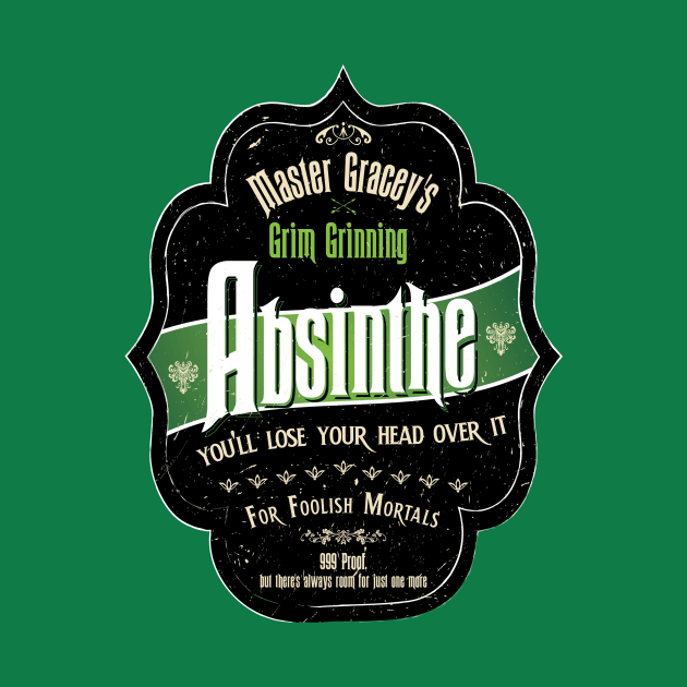 Master Gracey's Grim Grinning Absinthe by EnchantedTikiTees