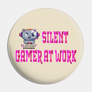 Born to Game Gamer Inside, Cool Gamer At Work Pin