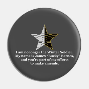 Bucky Barnes Quote Pin