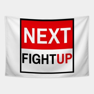Next Fight Up Logo Tapestry
