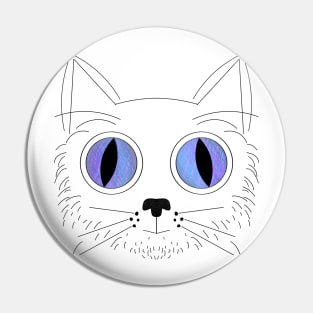 Big Eyed Cat V8 Pin