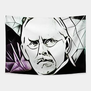 Jacob Riis Black and White Portrait | Jacob Riis artwork 4 Tapestry